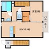 静岡鉄道静岡清水線/桜橋駅 徒歩15分 2階 築13年 1LDKの間取り