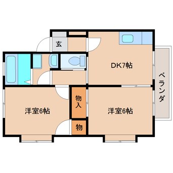 間取図 東海道本線/清水駅 バス13分五分団下車:停歩3分 2階 築27年