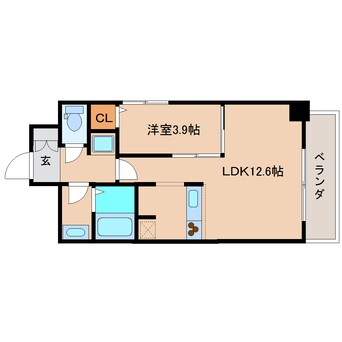 間取図 東海道本線/清水駅 徒歩4分 5階 築11年