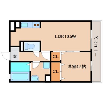 間取図 東海道本線/清水駅 バス14分下野下車:停歩4分 2階 築11年