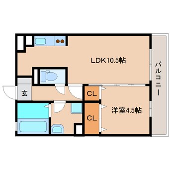 間取図 東海道本線/清水駅 バス14分下野下車:停歩4分 3階 築11年