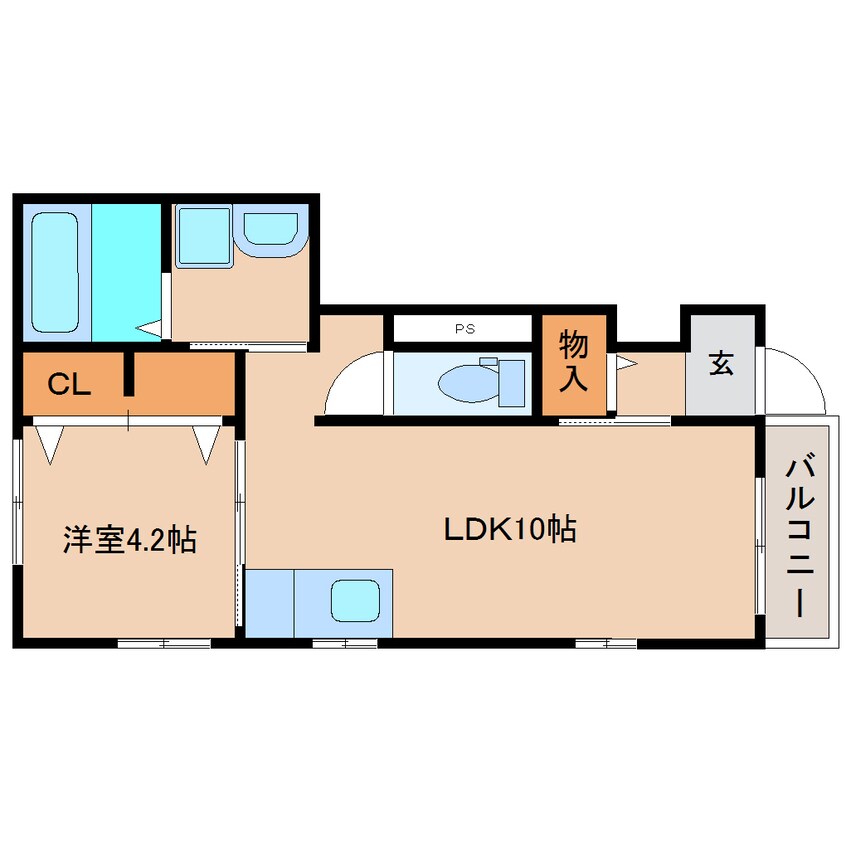 間取図 静鉄バス（静岡市）/山原 徒歩6分 1階 築12年