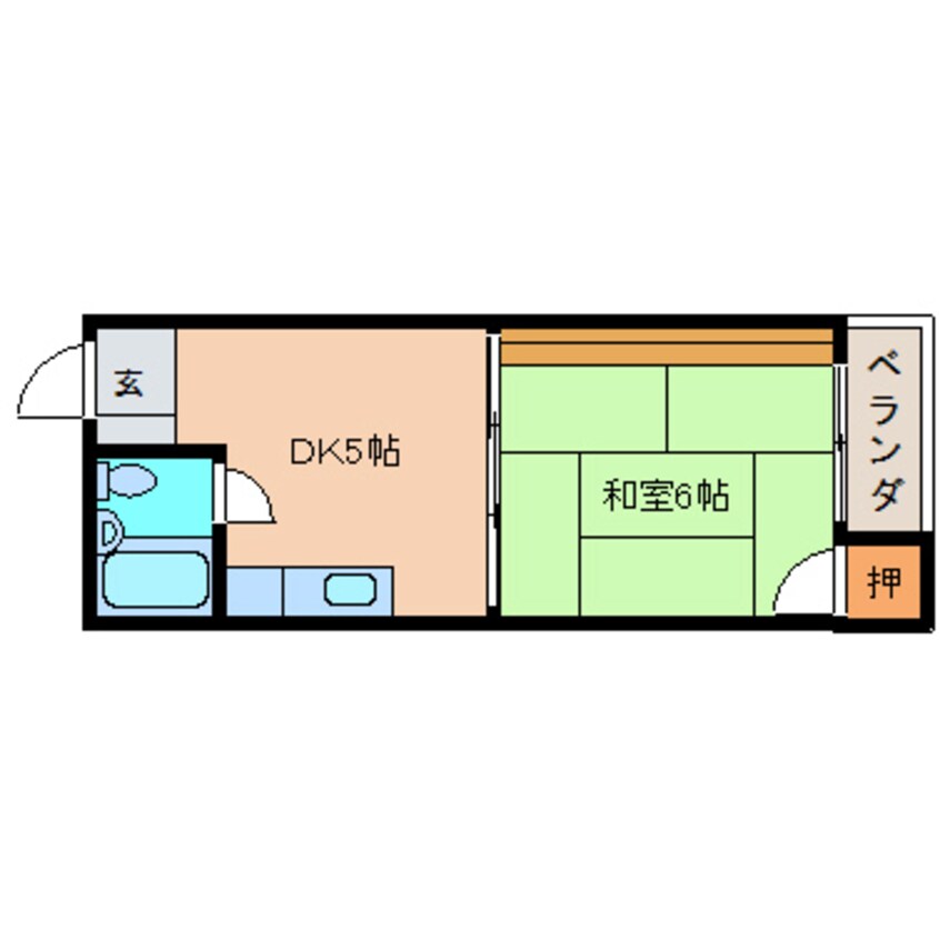 間取図 静岡鉄道静岡清水線/桜橋駅 徒歩5分 2階 築37年