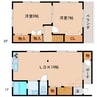 東海道本線/清水駅 バス:15分:停歩5分 1-2階 築28年 2LDKの間取り