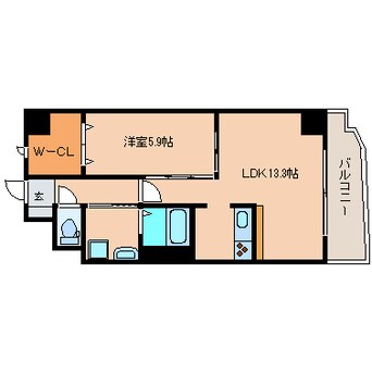 間取図 東海道本線/清水駅 バス8分秋吉町下車:停歩8分 3階 築11年