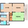 静岡鉄道静岡清水線/桜橋駅 バス:9分:停歩4分 1階 築24年 2DKの間取り