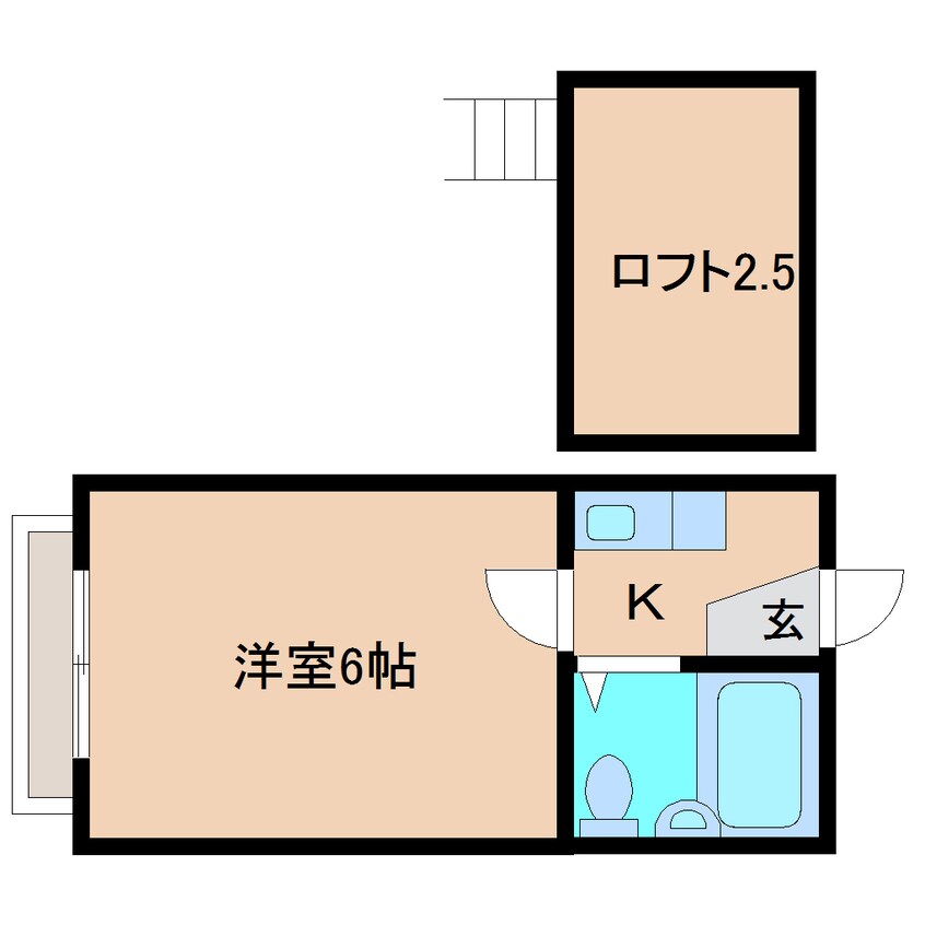 間取図 静岡鉄道静岡清水線/桜橋駅 バス8分向田町下車:停歩4分 1階 築35年