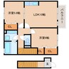 静岡鉄道静岡清水線/桜橋駅 バス:16分:停歩5分 2階 築11年 2LDKの間取り