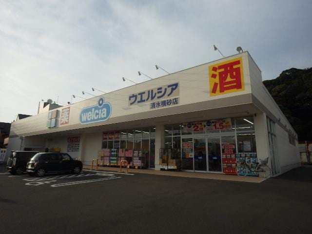 ウエルシア清水横砂店(ドラッグストア)まで1222m 東海道本線/清水駅 バス5分袖師小学校入口下車:停歩5分 3階 築20年