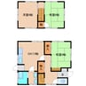 東海道本線/清水駅 バス:18分:停歩4分 1-2階 築52年 3DKの間取り