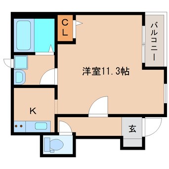 間取図 静岡鉄道静岡清水線/新清水駅 バス23分三保本町下車:停歩2分 1階 築9年