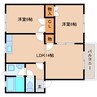 東海道本線/清水駅 バス:16分:停歩2分 2階 築24年 2LDKの間取り