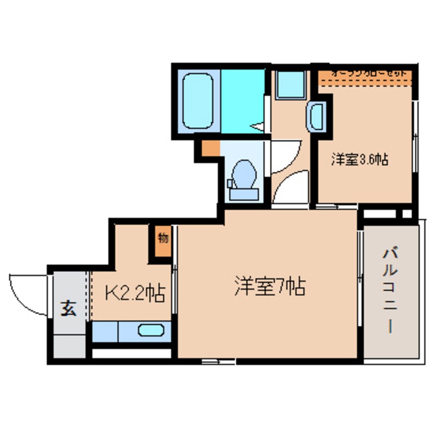 間取図 静岡鉄道静岡清水線/桜橋駅 徒歩19分 1階 築9年