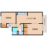 東海道本線/清水駅 バス:11分:停歩3分 2階 築35年 2LDKの間取り