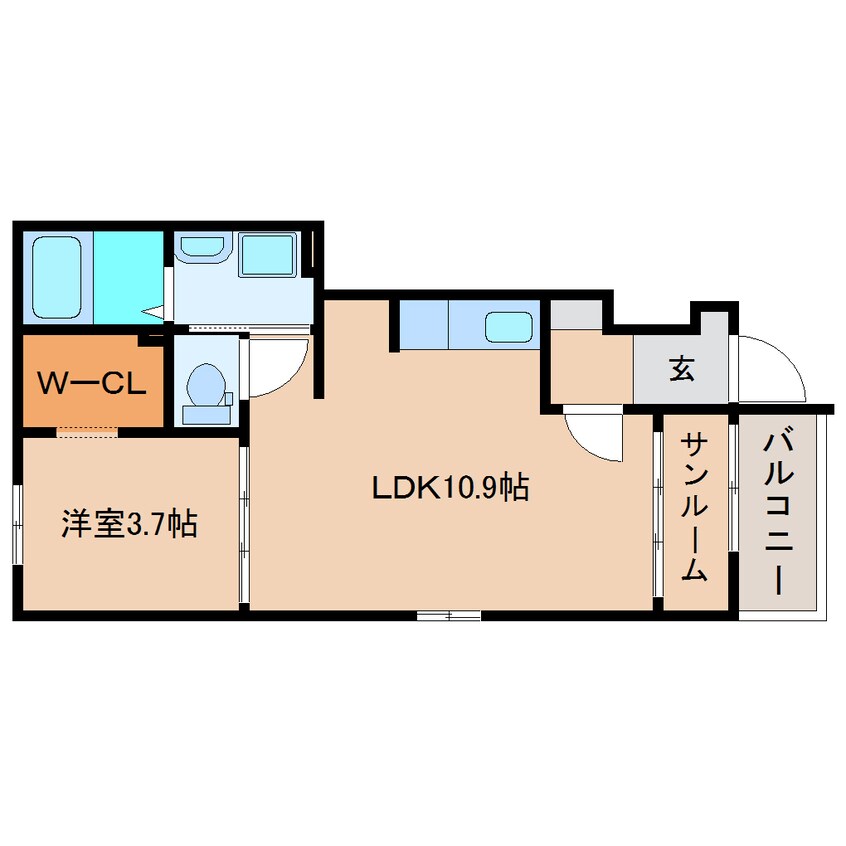 間取図 静岡鉄道静岡清水線/狐ケ崎駅 バス5分今泉下車:停歩3分 1階 築9年