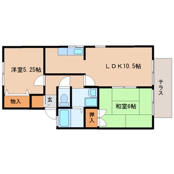 間取図 東海道本線/清水駅 バス18分高部小学校前下車:停歩5分 1階 築30年