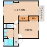 静岡鉄道静岡清水線/狐ケ崎駅 徒歩6分 1階 築27年 1LDKの間取り
