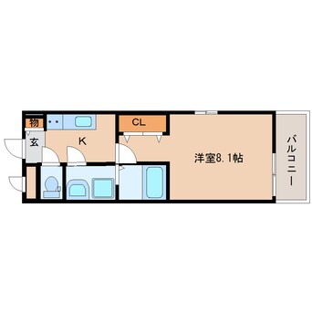 間取図 東海道本線/清水駅 徒歩7分 1階 築8年