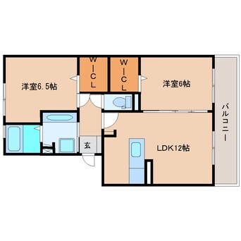 間取図 静岡鉄道静岡清水線/新清水駅 バス7分第三中学校前下車:停歩4分 3階 築7年