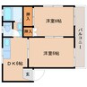 静岡鉄道静岡清水線/桜橋駅 バス:8分:停歩2分 2階 築40年 2DKの間取り