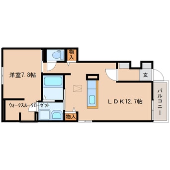 間取図 静岡鉄道静岡清水線/新清水駅 バス19分東折戸下車:停歩7分 1階 築9年
