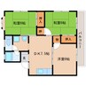 静岡鉄道静岡清水線/狐ケ崎駅 バス:8分:停歩3分 2階 築38年 3DKの間取り