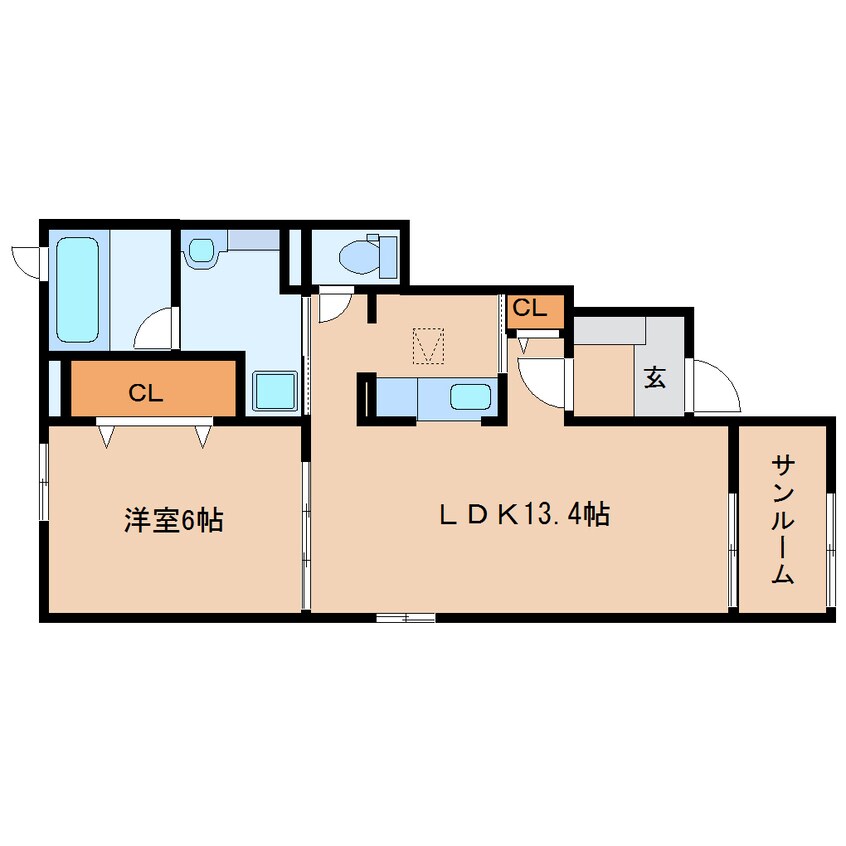 間取図 東海道本線/清水駅 バス16分下野下車:停歩5分 1階 築7年