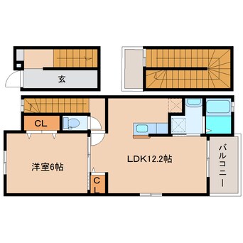 間取図 東海道本線/清水駅 徒歩17分 3階 築7年