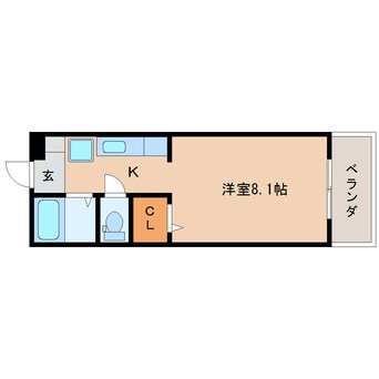 間取図 東海道本線/清水駅 徒歩1分 3階 築27年