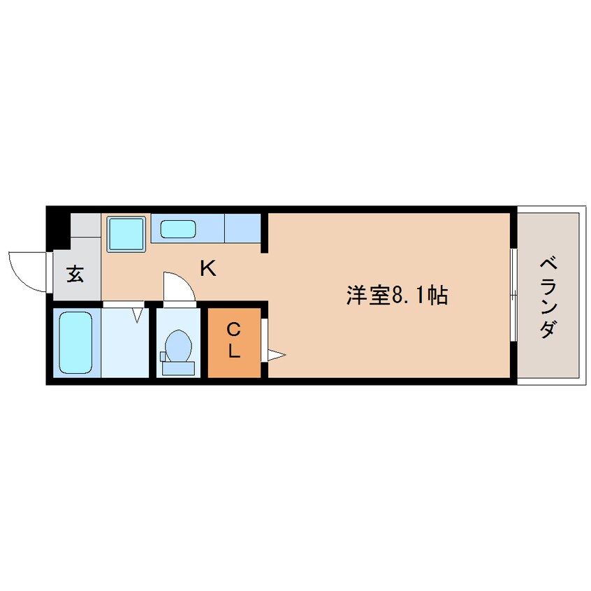 間取図 東海道本線/清水駅 徒歩1分 3階 築27年