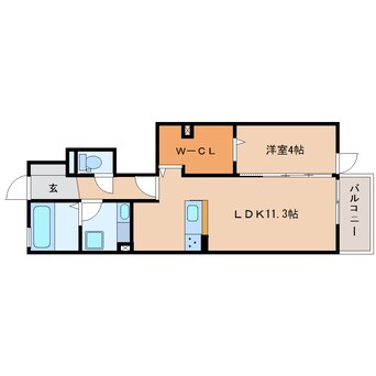 間取図 東海道本線/清水駅 バス6分袖師小学校入口下車:停歩6分 1階 築8年