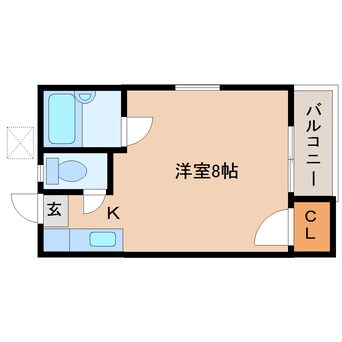 間取図 静岡鉄道静岡清水線/新清水駅 バス23分三保本町下車:停歩6分 2階 築37年