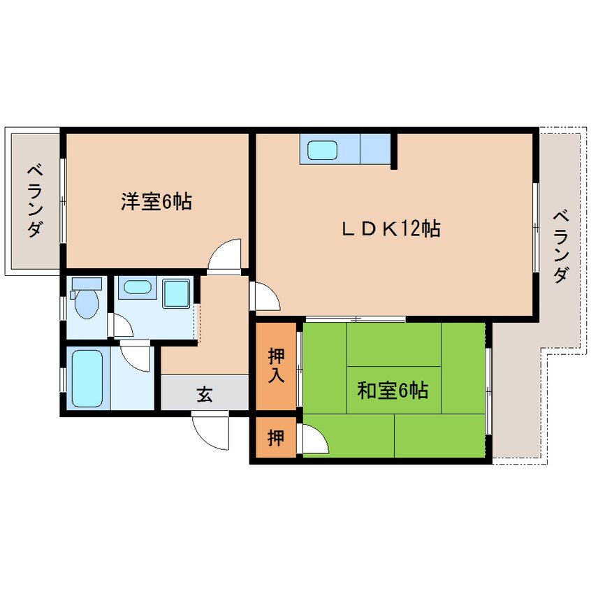 間取図 東海道本線/清水駅 バス15分高部東小学校入口下車:停歩7分 1階 築27年