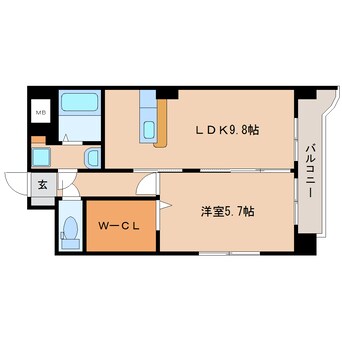 間取図 東海道本線/清水駅 バス8分秋吉町下車:停歩9分 2階 築6年