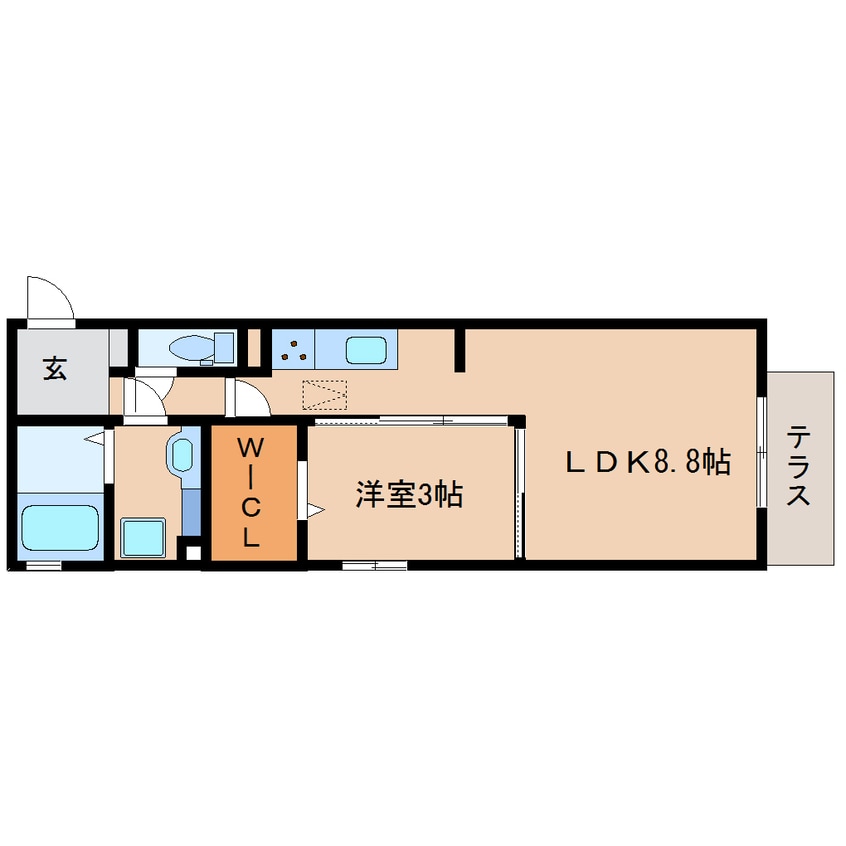 間取図 東海道本線/清水駅 バス27分白浜町下車:停歩6分 1階 築7年