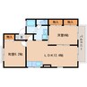 東海道本線/清水駅 バス:8分:停歩6分 1階 築29年 2LDKの間取り