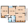 東海道本線/清水駅 バス:8分:停歩6分 2階 築29年 3DKの間取り