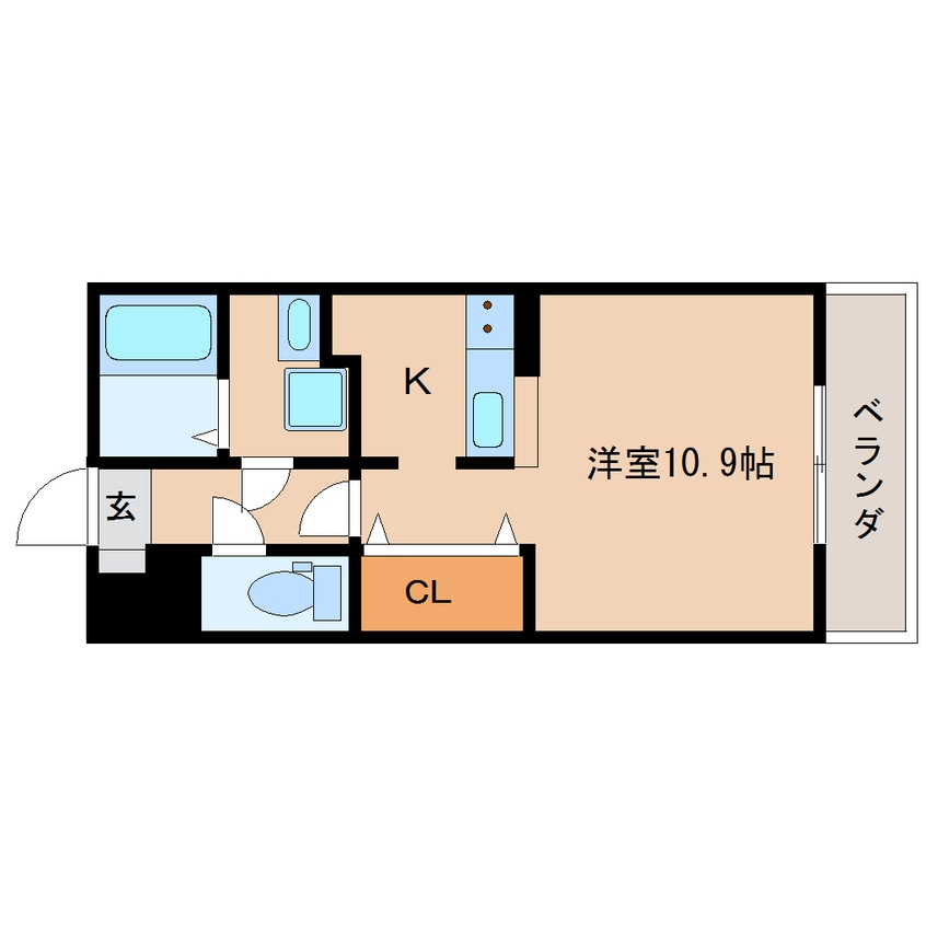 間取図 静岡鉄道静岡清水線/新清水駅 徒歩9分 5階 築6年