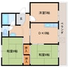 東海道本線/清水駅 バス:13分:停歩3分 3階 築44年 3DKの間取り