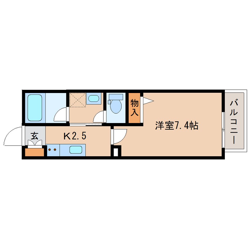 間取図 静岡鉄道静岡清水線/新清水駅 バス19分東折戸下車:停歩8分 2階 築5年