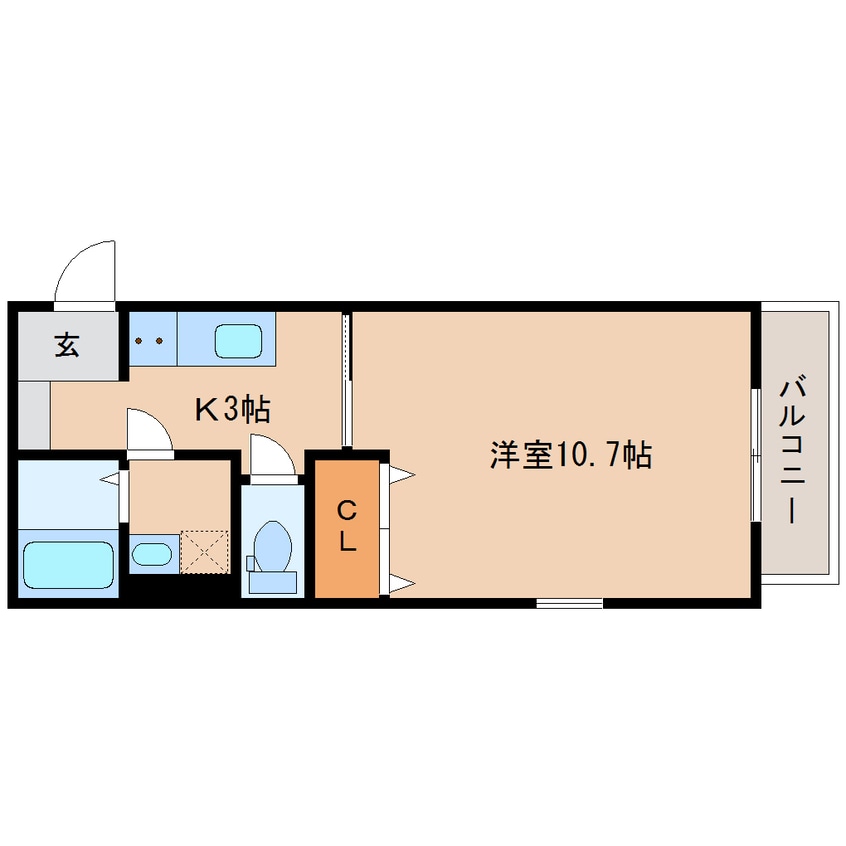 間取図 静岡鉄道静岡清水線/新清水駅 徒歩6分 1階 築6年