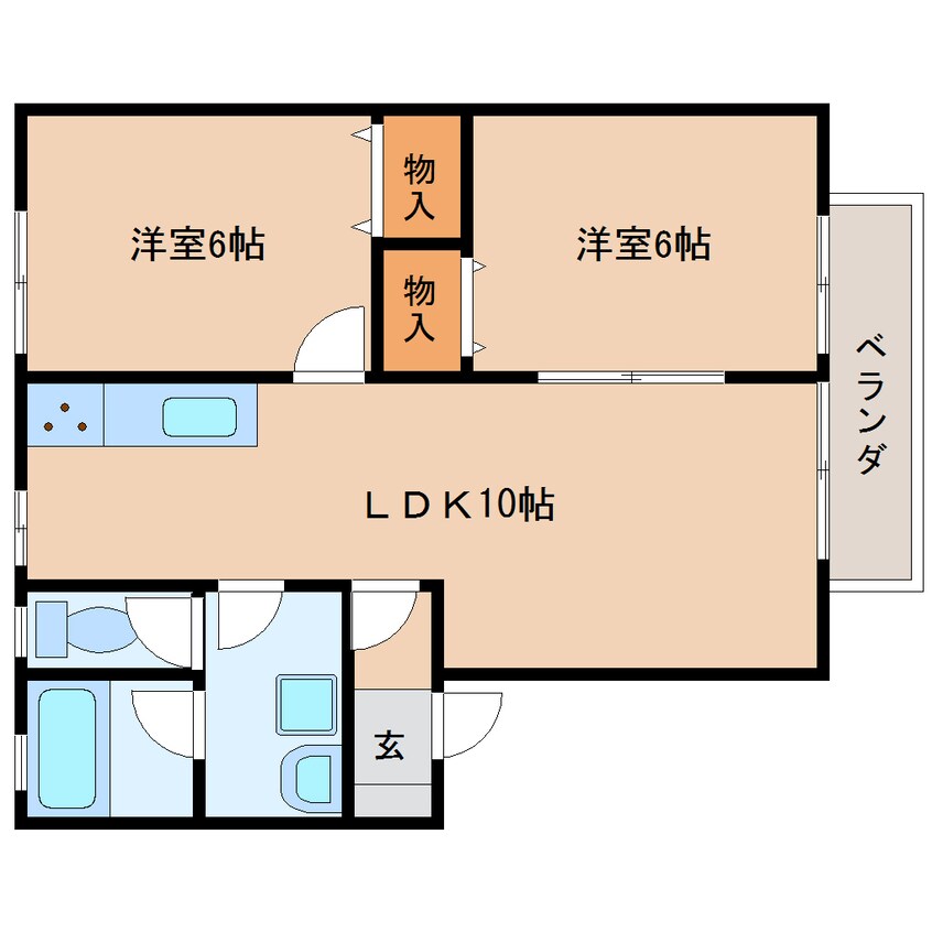 間取図 静岡鉄道静岡清水線/新清水駅 バス21分三保松原入口下車:停歩3分 1階 築28年