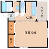 東海道本線/清水駅 徒歩6分 3階 築36年 1Kの間取り