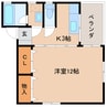 東海道本線/清水駅 徒歩6分 3階 築37年 1Kの間取り