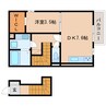 静岡鉄道静岡清水線/桜橋駅 徒歩10分 2階 築5年 1DKの間取り