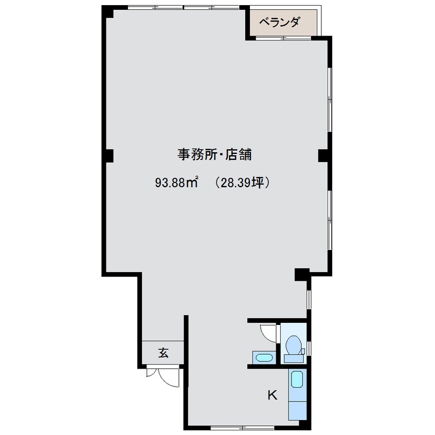 間取図 静岡鉄道静岡清水線/新清水駅 徒歩4分 3階 築45年