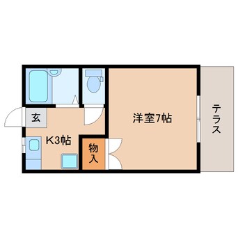 間取図 静岡鉄道静岡清水線/新清水駅 バス24分三保松原入口下車:停歩7分 1階 築32年