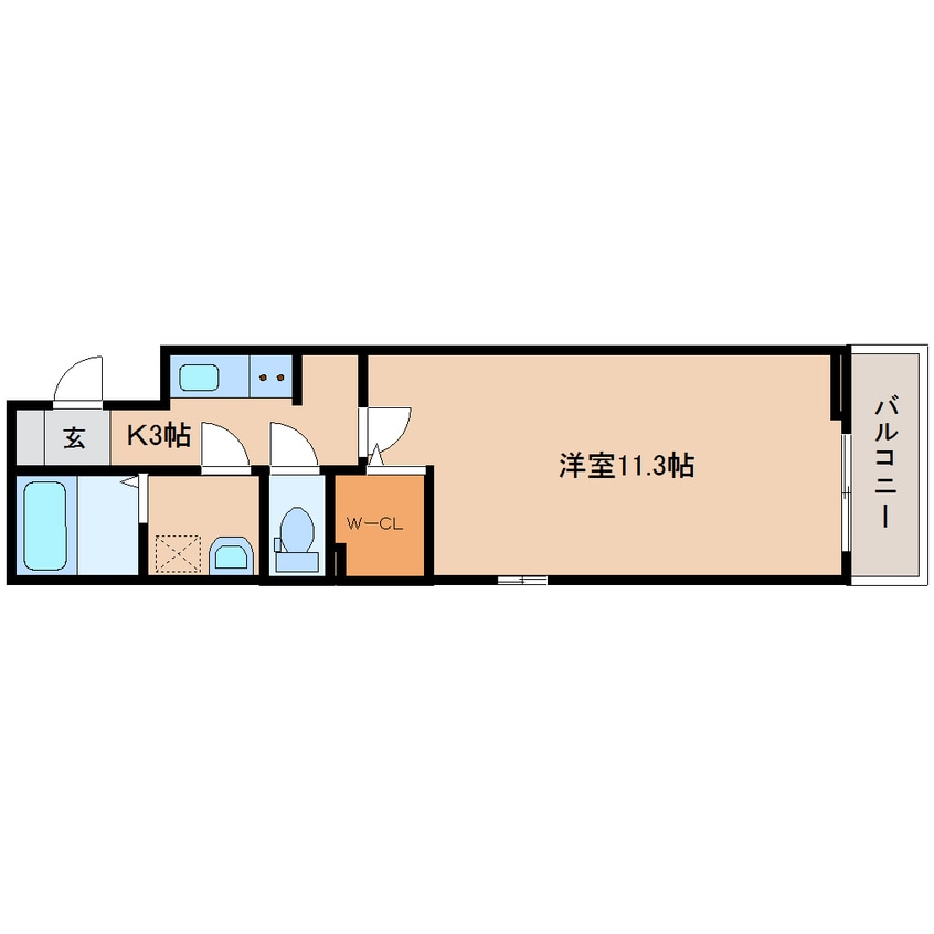 間取図 静岡鉄道静岡清水線/桜橋駅 徒歩17分 2階 築3年