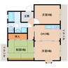 東海道本線/清水駅 徒歩3分 1階 築29年 3DKの間取り