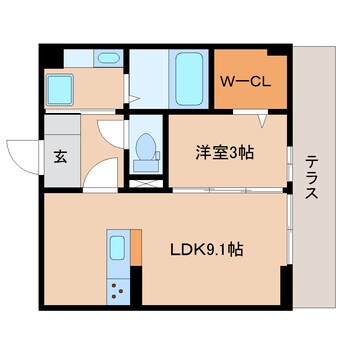 間取図 東海道本線/清水駅 徒歩5分 1階 築2年